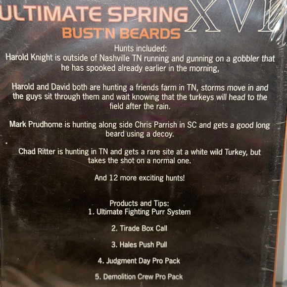 Knight & Hale Ultimate Spring XVI DVD BUSTIN BEARDS 16 Turkey Hunts SEALED! - Picture 3 of 4